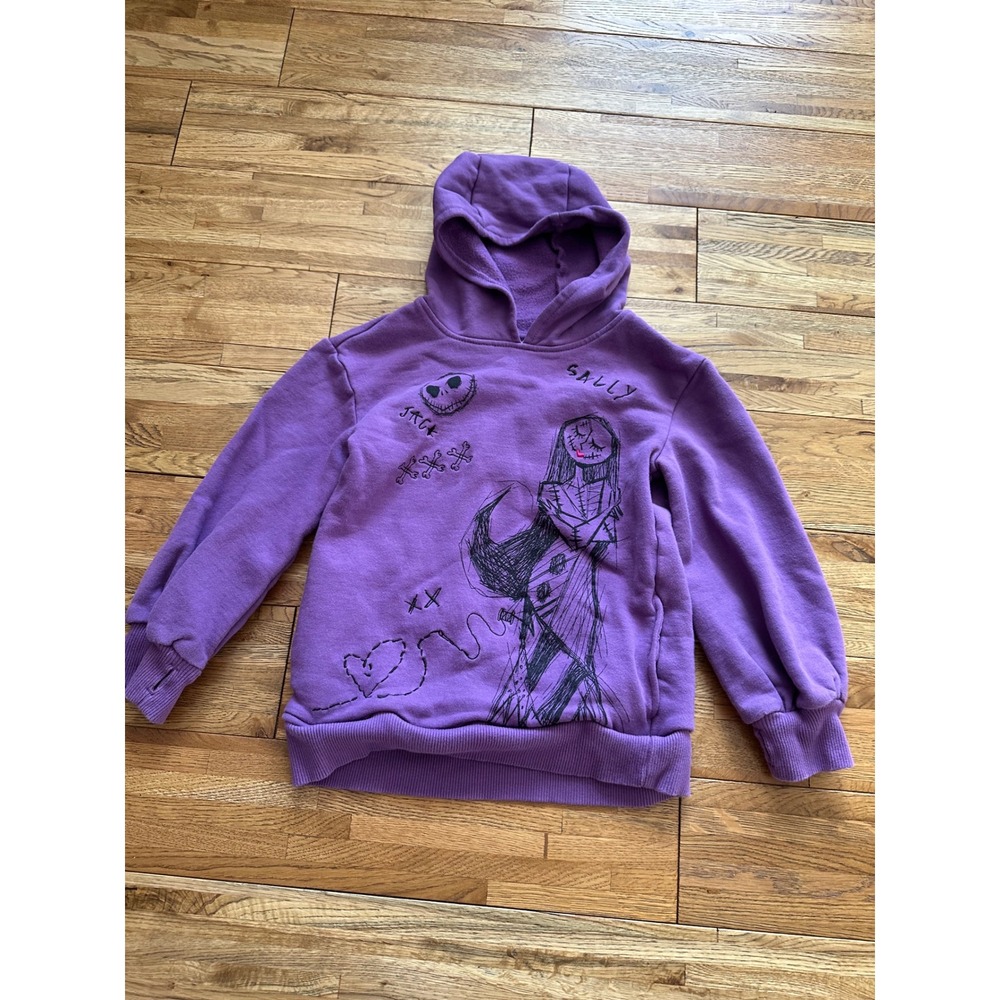 Disney Nightmare Before Christmas Jack Sally Purple‎ Hoodie Sweatshirt - Picture 2 of 9